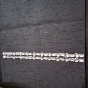 Set of Two Black Table Runners